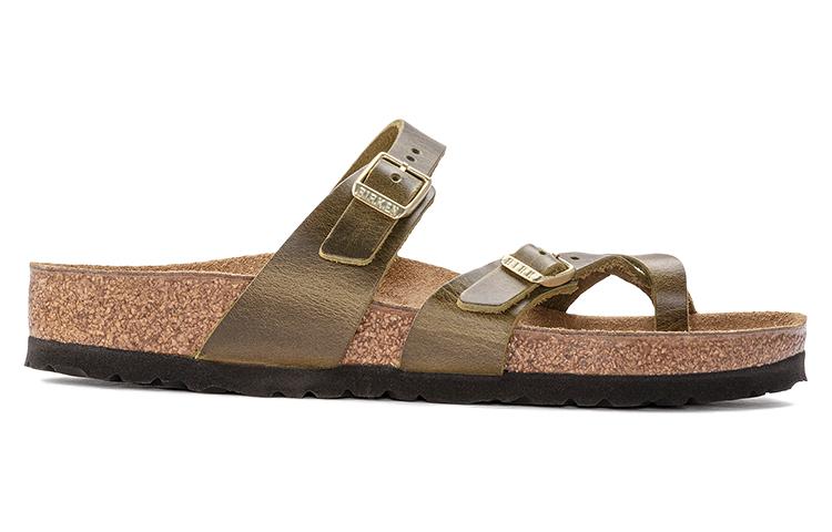 (WMNS) Birkenstock Mayari Oiled Leather Narrow Fit 'Olive' 1023350