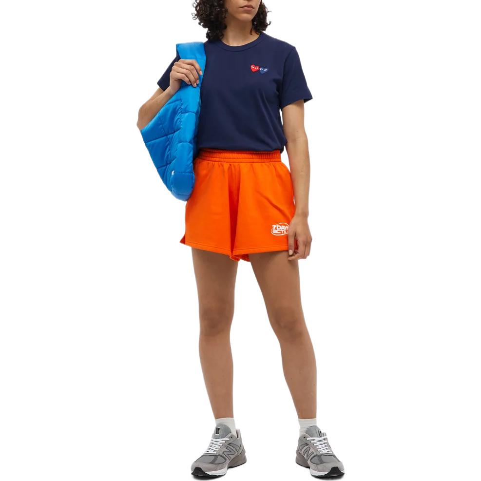 (WMNS) COMME des GARCONS PLAY Basic T-Shirt Two Emblems 'Navy' P1-T225-051-2