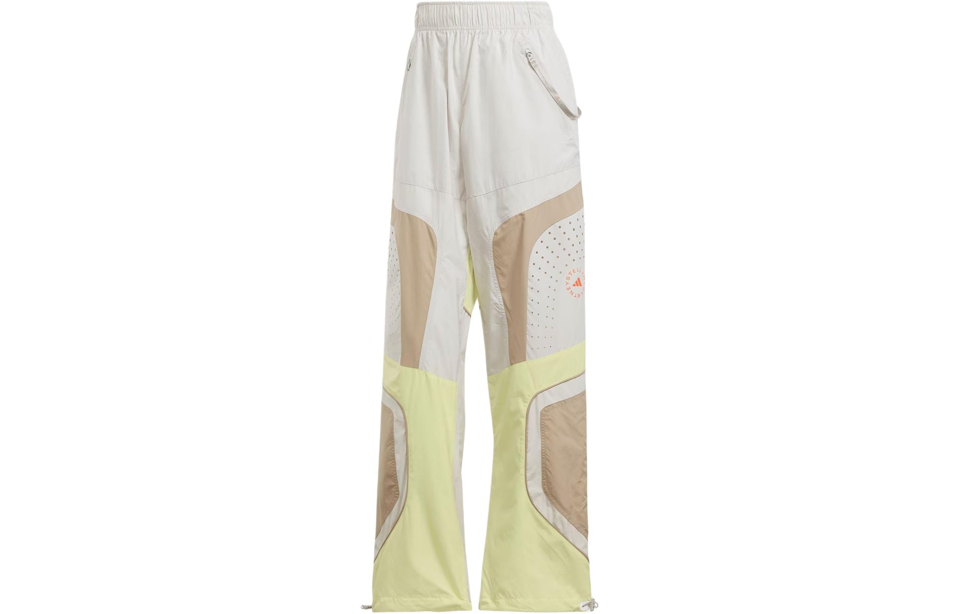 (WMNS) adidas By Stella McCartney Woven Track Pants Asia Sizing 'White Yellow' IT7529