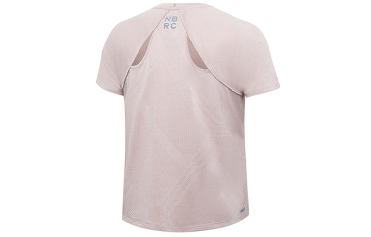 (WMNS) New Balance Sports Running Round Neck Short Sleeve Pink AWT03261-PI