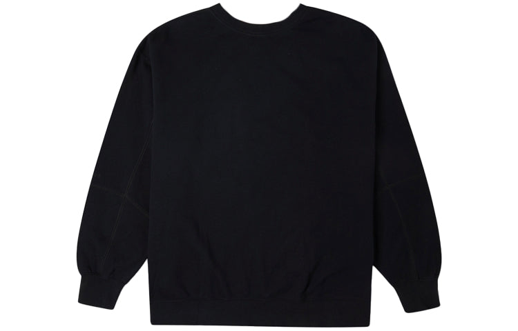 Converse Retro Splicing Reversible Round Neck Pullover Couple Style Black 10022373-A01