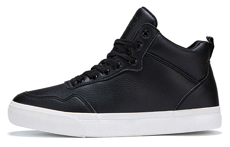 Li-Ning Classic Skateboarding Shoes Mid 'Black White' AGCP263-1