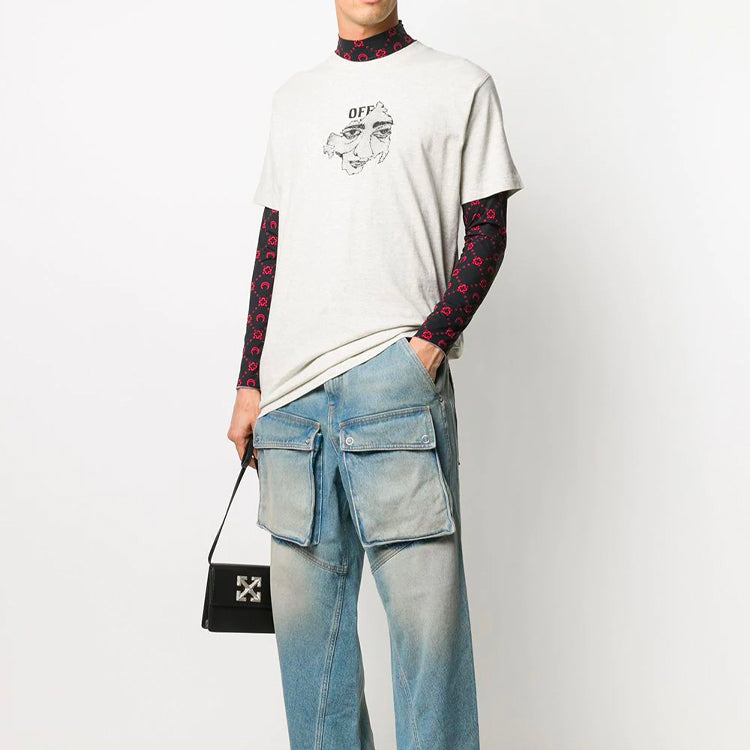Off-White Logo Pattern Printing White OMAA027F20FAB0150810