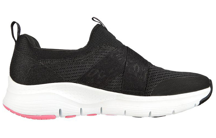 (WMNS) Skechers Arch Fit - Modern Rhythm 'Black Hot Pink' 149717-BKHP