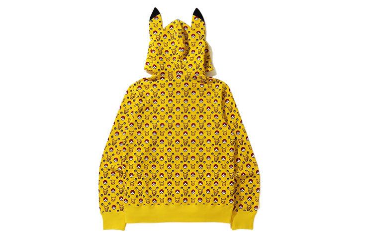 Men's BAPE Pokemon Crossover Zipper Yellow 2G73-115-915