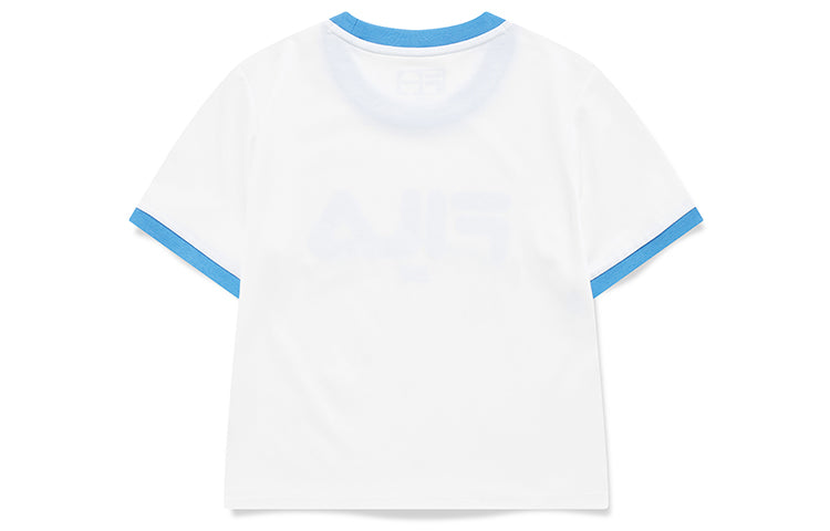 FILA FUSION Baseball Casual Sports Breathable Short Sleeve White T11W132109F-WT