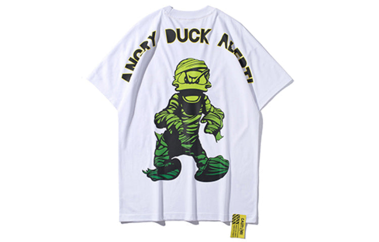 Li-Ning x Disney Crossover Zombie Donald Duck Printing Short Sleeve Couple Style White AHSP067-1