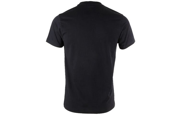 Men's KENZO SS21 Pure Cotton Cozy Alphabet Printing Short Sleeve Black T-Shirt 5TS0014SJ-99