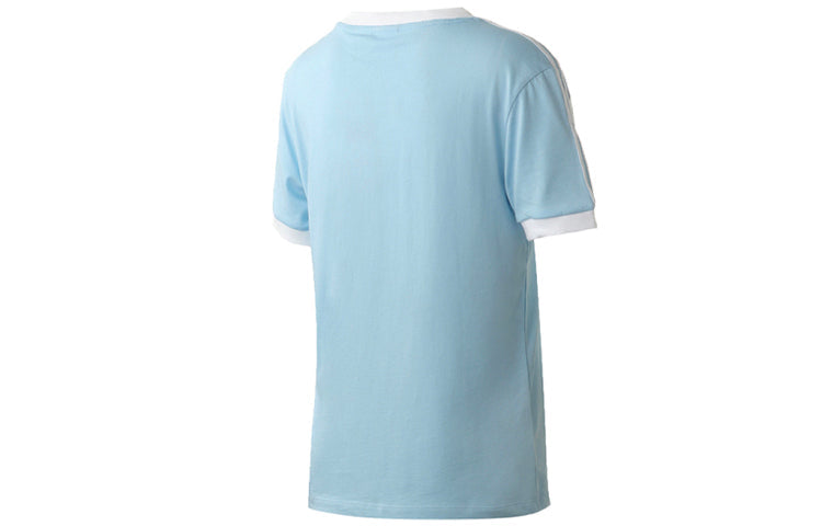 (WMNS) adidas originals 3 STR TEE Sports Short Sleeve Blue FM3322