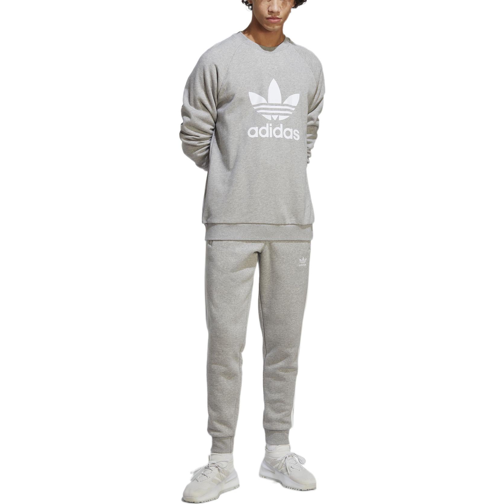 adidas originals Adicolor Classics Trefoil Crewneck Sweatshirt 'Grey' IA4857