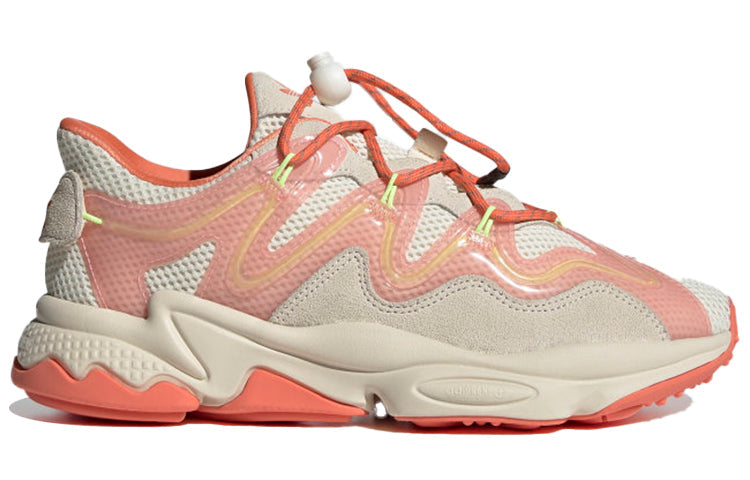 (WMNS) adidas Ozweego Plus 'Cream Semi Coral' H01568