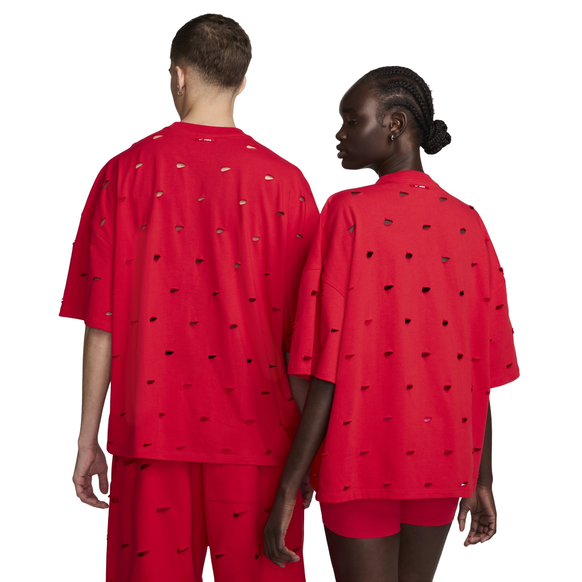 Nike x Jacquemus Swoosh T-shirt Asia Sizing 'Red' FJ3478-657
