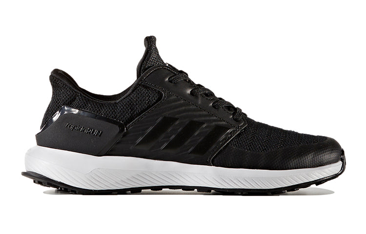 (GS) adidas RapidaRun Uncaged Wide Sneakers 'Black White' CQ1750