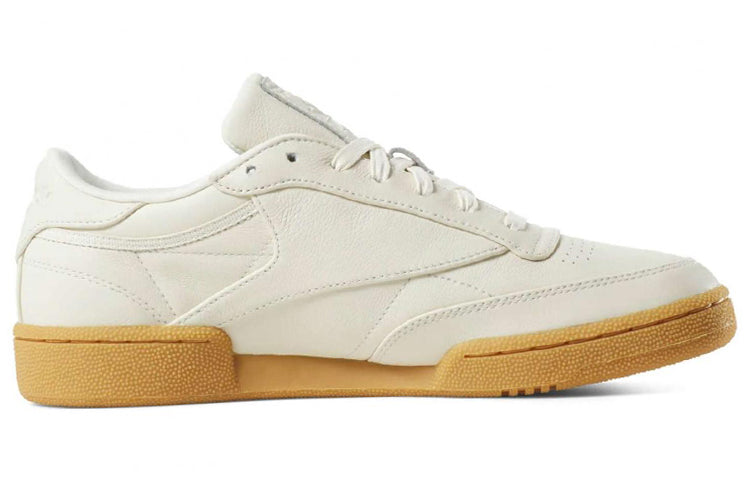 Reebok CLub C 85 Low Tops Casual Skateboarding Shoes Unisex Beige DV4290