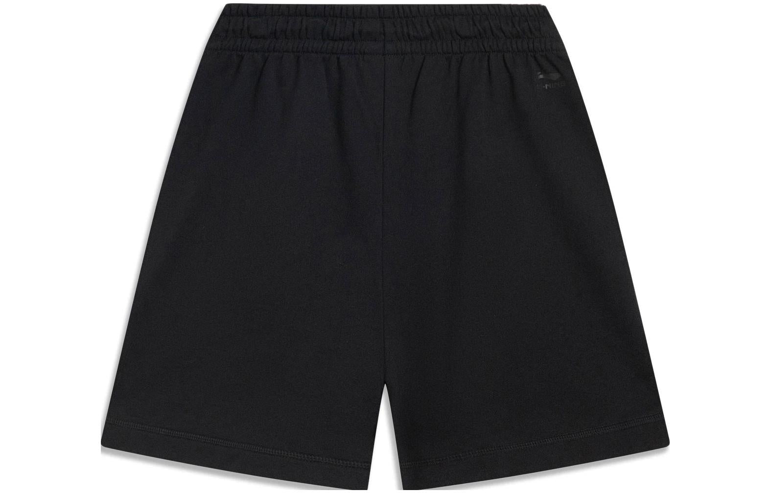(WMNS) Li-Ning Lifestyle Sportswear Shorts 'Black' AKST416-3