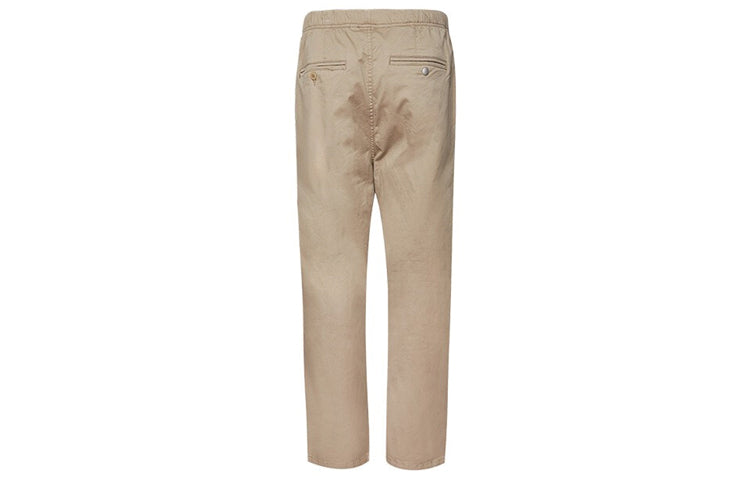 Converse Logo Small Label Straight Woven Casual Pants Khaki 10018387-A01