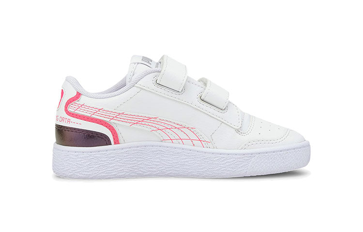 (TD) Sega X PUMA Ralph Sampson Casual Board Shoes White/Pink/Golden 373789-02