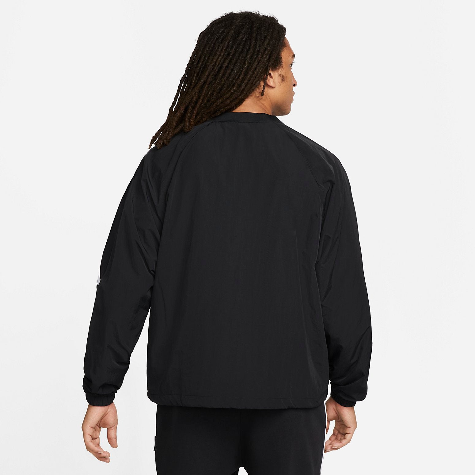 Nike Swoosh Woven Jacket 'Black White' DX0660-010