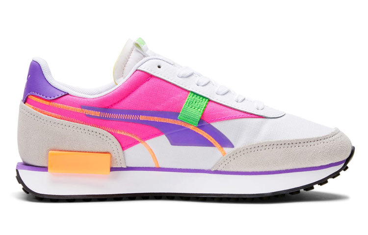 (WMNS) PUMA Future Rider Twofold 'White Luminous Purple' 381700-03