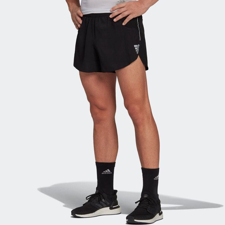 Men's adidas Casual Breathable Solid Color Sports Shorts Japanese Version Black H58594