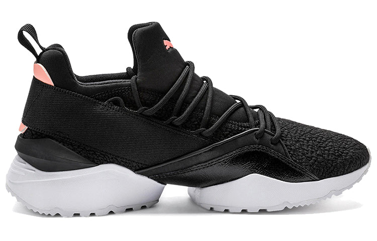 (WMNS) PUMA Muse Maia Low-top Running Shoes Black/White 369197-03