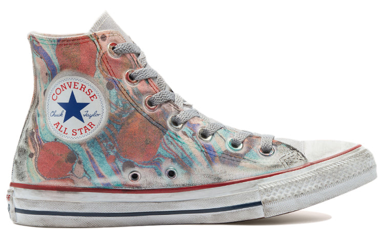 Converse Chuck Taylor All Star Tie-Dye Canvas Shoes Grey/Orange/Red A02117C
