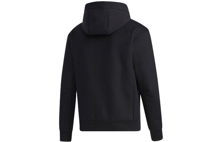 adidas Tech Heavy Track Top Fab Sports Windproof Hooded Jacket Black GF4027
