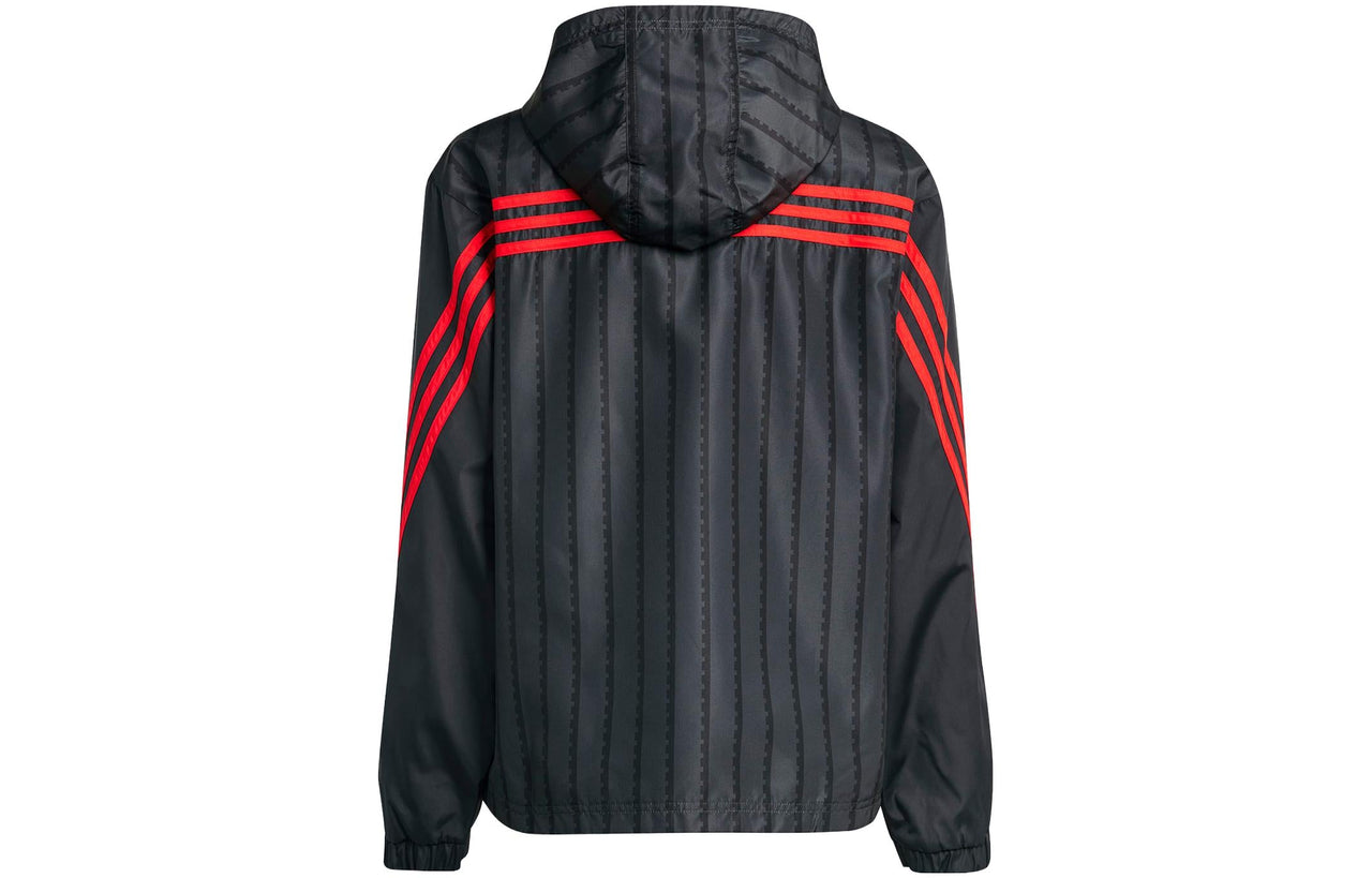 (GS) adidas Logo Jackets 'Black Blue Red' HB4469