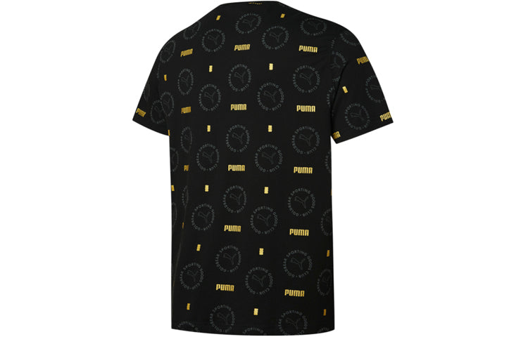 PUMA x HARIBO Bear Crossover Round Neck Pullover Printing Short Sleeve Couple Style Black 532762-01
