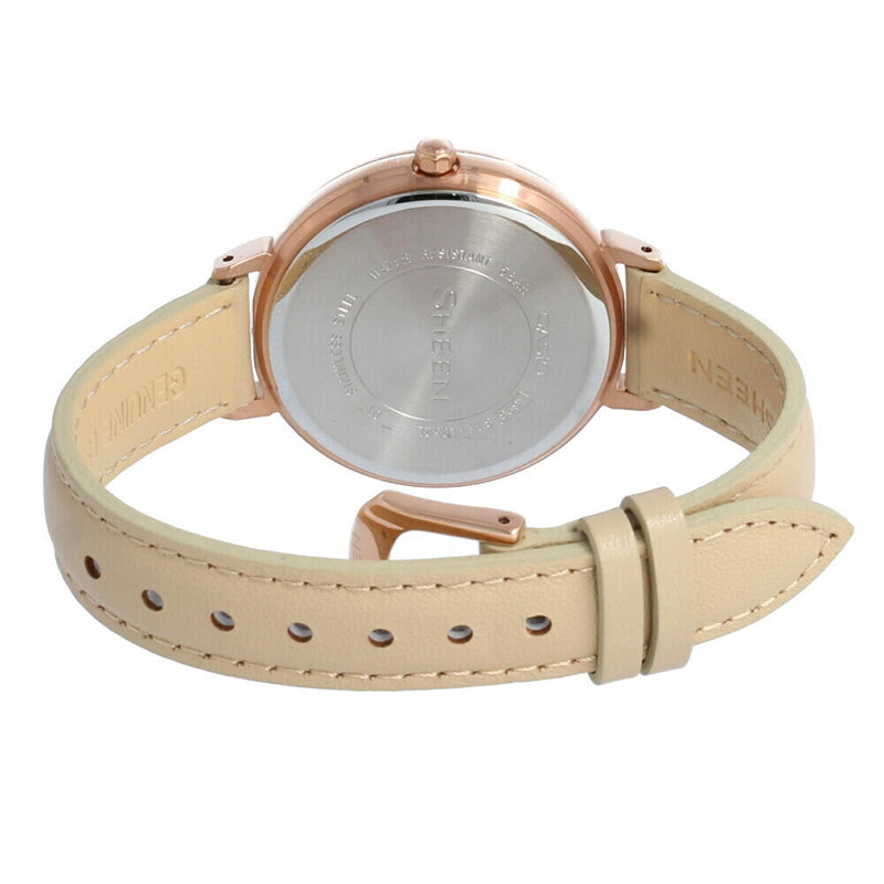 CASIO Female SHEEN Japan / South Korea Fashion Creamy Analog SHE-4052PGL-7B