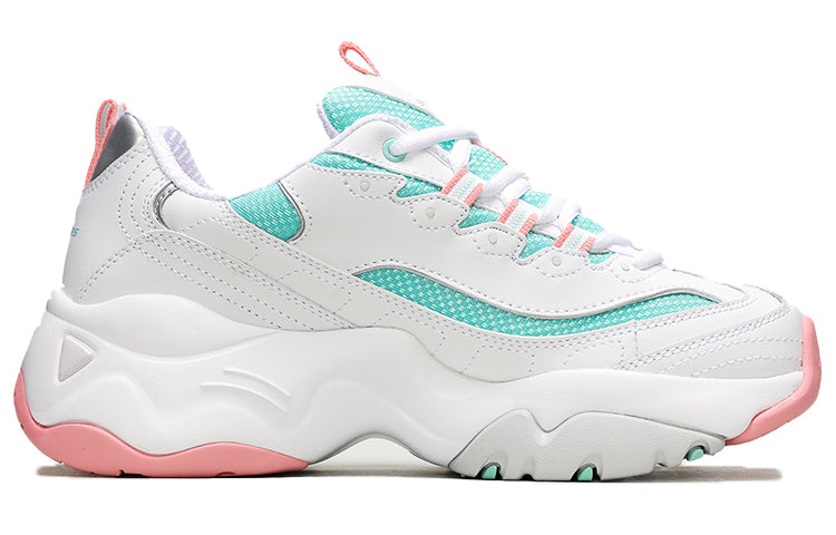 (WMNS) Skechers D'Lites 3.0 Blast Full Low-Top Running Shoe White/Blue/Pink 12954-WPMT
