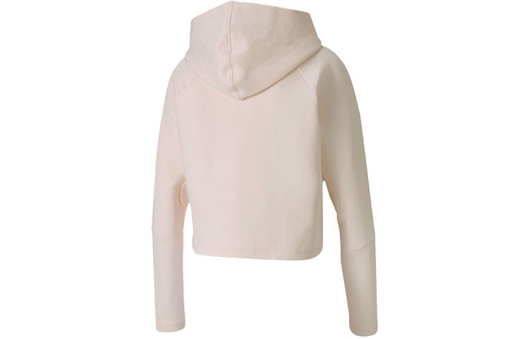 (WMNS) PUMA Evostripe Logo Short Hoodie 'Pink' 582905-17