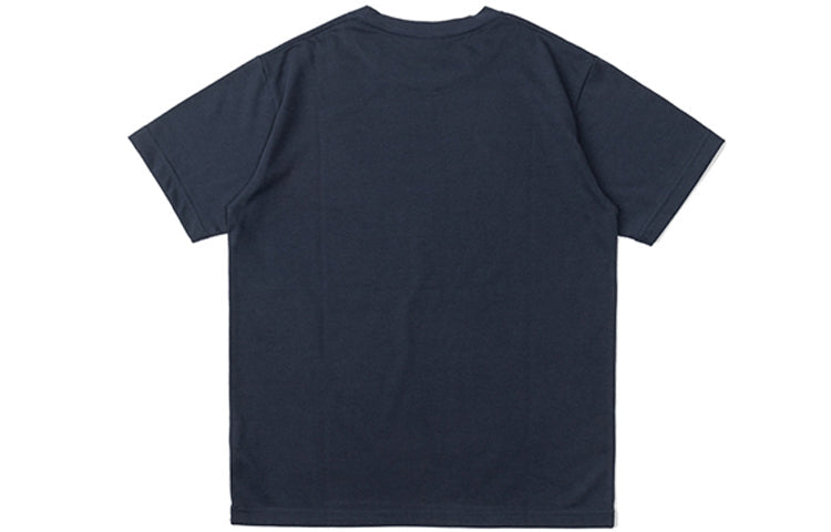 THE NORTH FACE Small Logo Short Sleeve Couple Style Navy Blue NT32052-UN