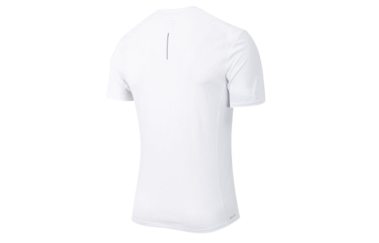 Nike Miler Running Tops Quick Dry Short Sleeve White AT3952-100