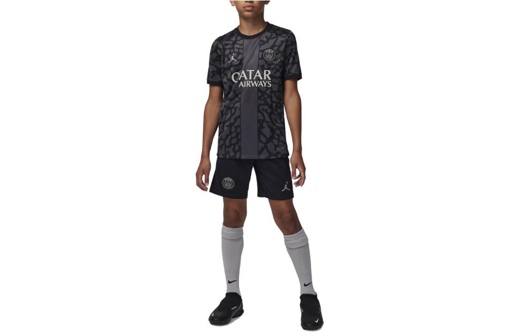 (GS) Air Jordan Paris SaintGermain FC 23/24 Third Stadium Jersey 'Black' DX9852-069