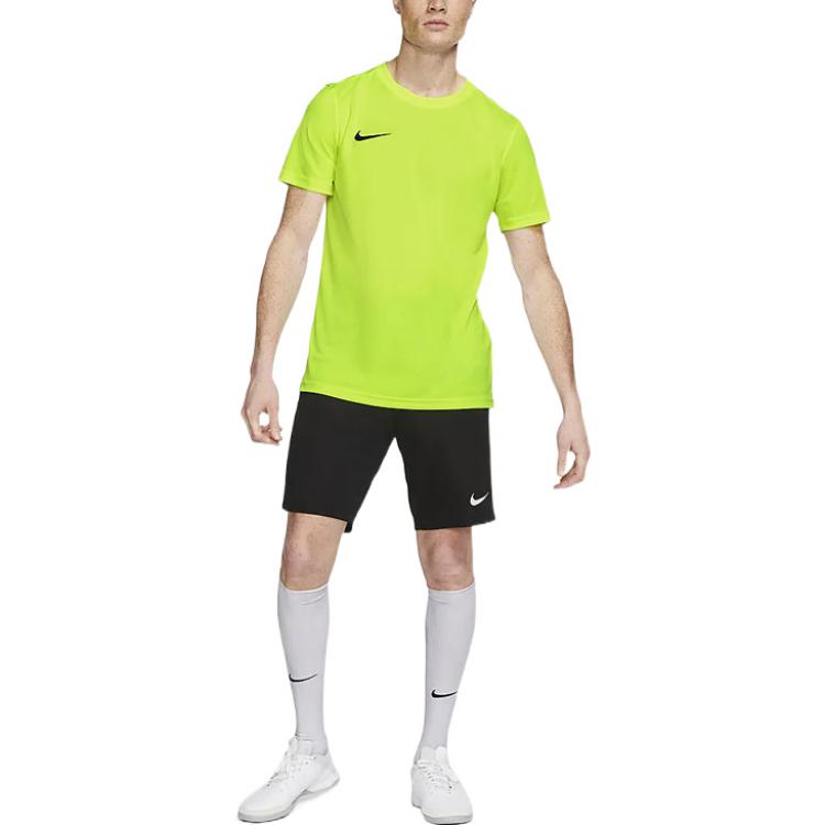 Men's Nike Dri-FIT Logo Printing Round Neck Pullover Short Sleeve Us Edition Green T-Shirt BV6708-702