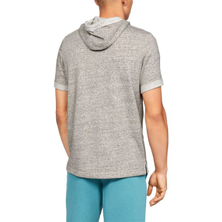 Men's Under Armour Terry Training Sports hooded Gray 1329290-112