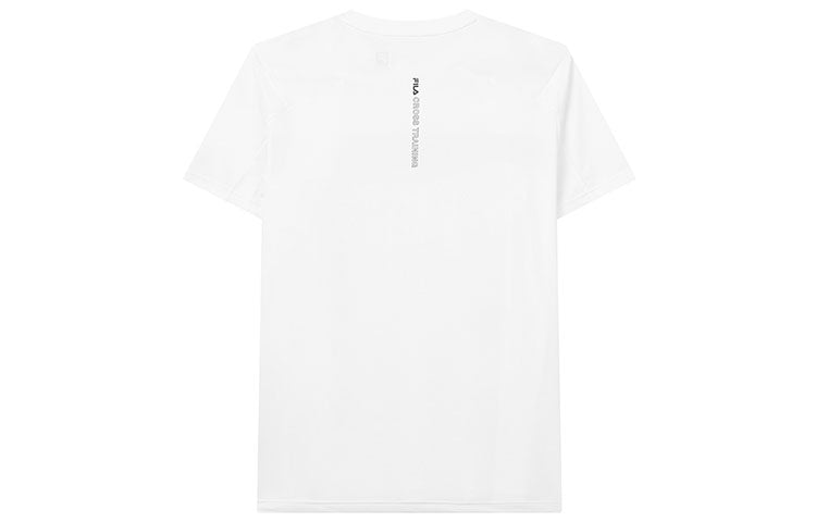 FILA Letter Printing Sports Round Collar Male White A11M131124F-WT