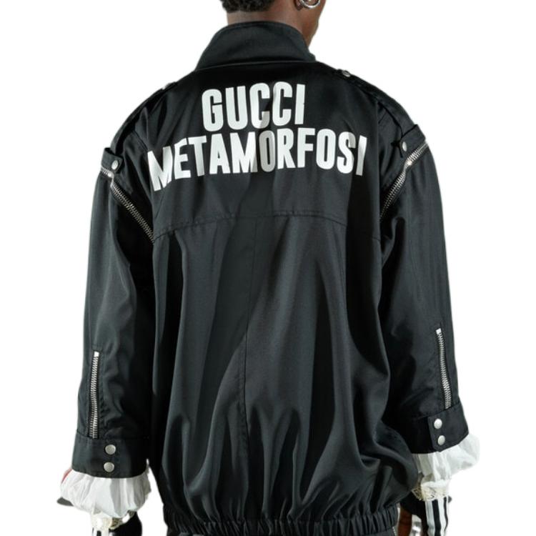Gucci 'Gucci Metamorfosi' Jacket With Detachable Sleeves 'Black' 714759-ZAHLW-1043