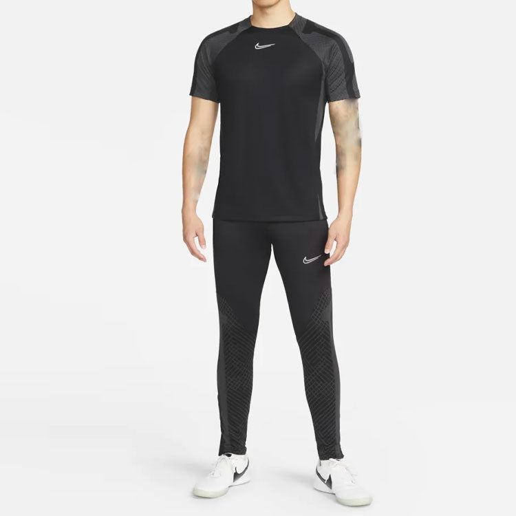 Men's Nike Colorblock Round Neck Pullover Short Sleeve Black T-Shirt DH8699-011