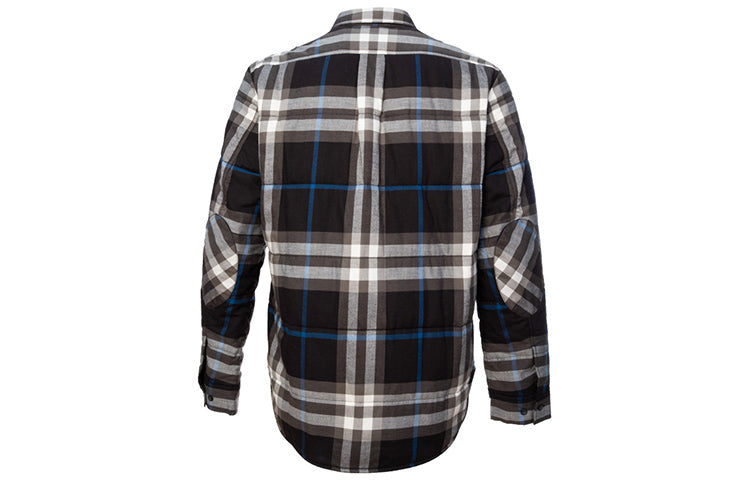 Men's Burberry SS21 Classic Plaid Long Sleeves Shirt Black 40563601