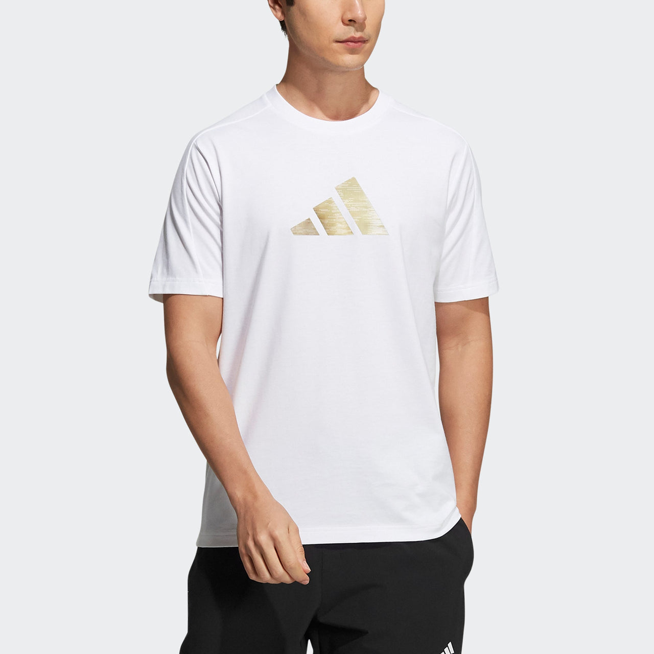 adidas Fi 3bar Tee Causual Sports Ventilate Male White H39355