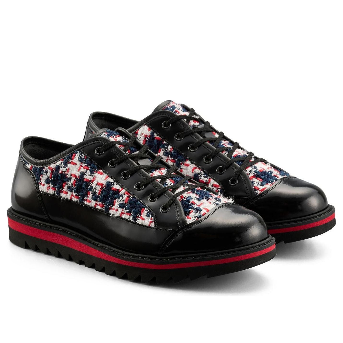 Onitsuka Tiger Blucher Lo 'Black Classic Red Tweed' 1183C330-002