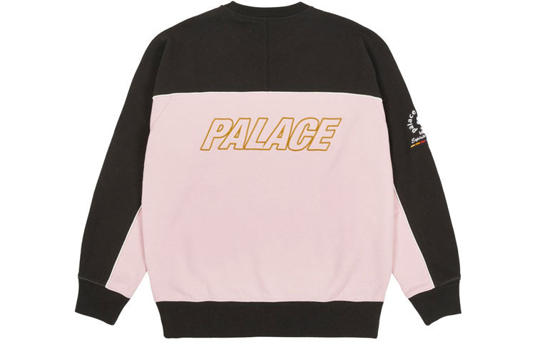 PALACE Unisex SS21 Mumma Mia Crew Sweatshirt Black/Pink P20CS178