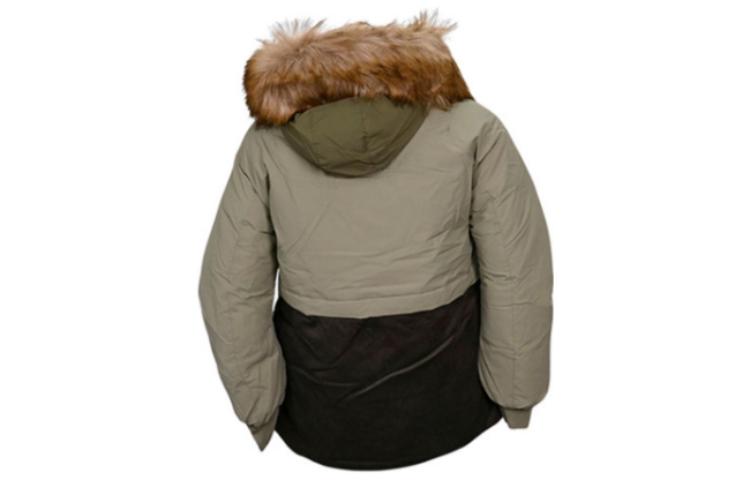(WMNS) Converse Premium Fashion Mid Down Jacket Asia Sizing 'Army Green' 10023726-A02