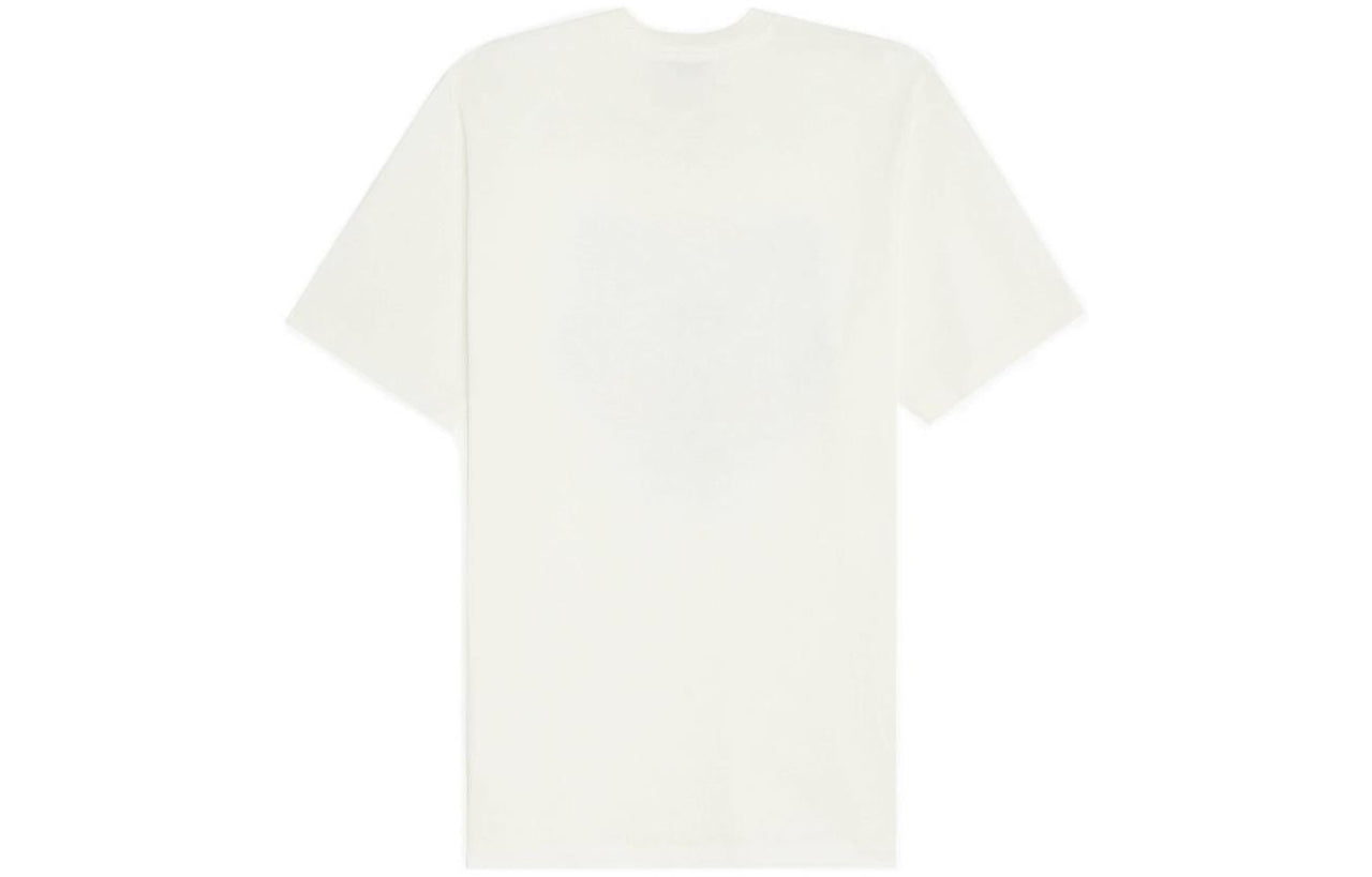 Men's KENZO Solid Color Printing Round Neck Short Sleeve White FB65TS0204YA-01B
