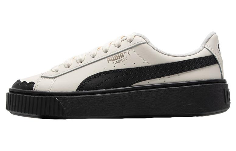 (WMNS) PUMA Basket 'Cream White Black' 397250-01