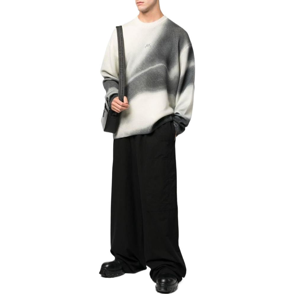 Men's Off-White SS22 Solid Color Straight Casual Pants/Trousers Loose Fit Black OMCA241F22FAB00110101010