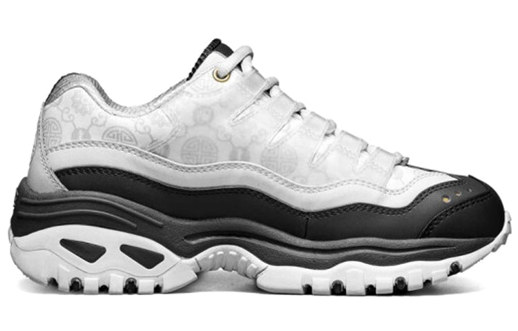 Skechers Energy Daddy Shoes 'White Black' 666130-WBK