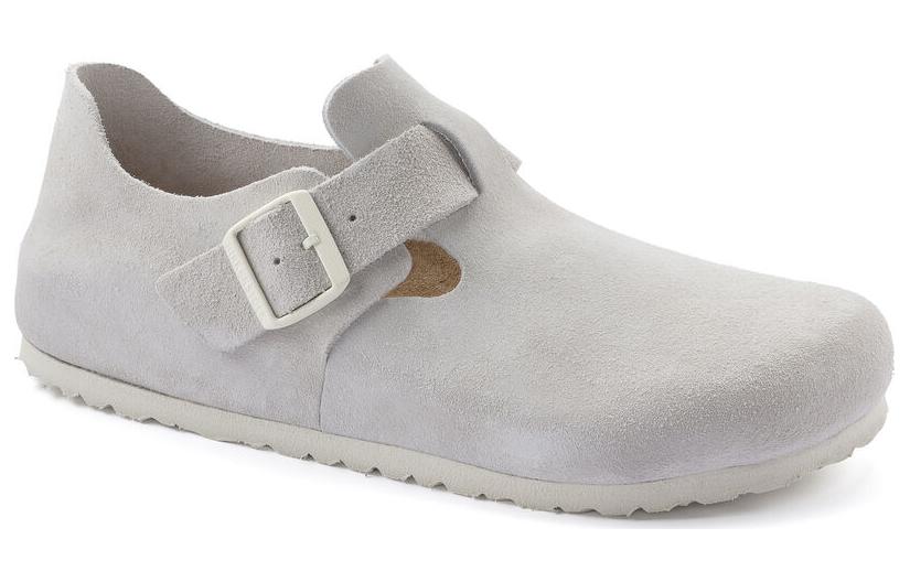 Birkenstock London Suede Leather Narrow Fit 'Antique White' 1024626